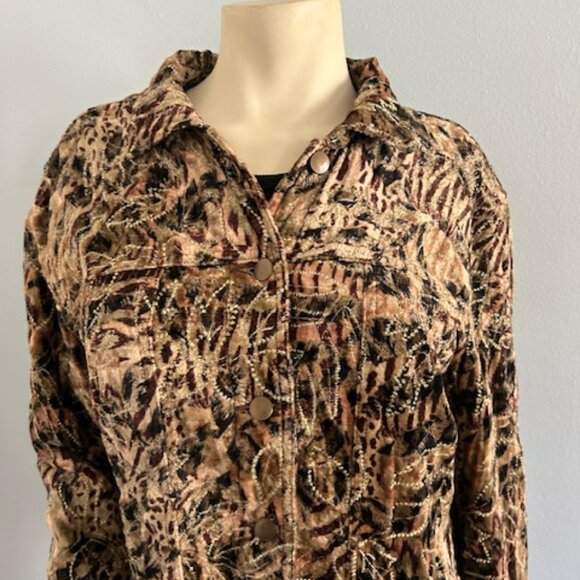 Multiples Velvet-Like Jacket, size large - Picture 2 of 10